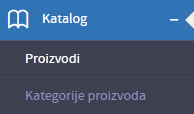 Pristup podsekciji Proizvodi